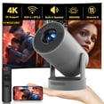 thumbnail image 1 of Magcubic HY300 Ultra Projector, Mini Projector Support 4K with Electronic Focus, 5W Soundbase Speaker, with WiFi 6 and Bluetooth 5.4, 180° Rotation Portable for Home&Outdoor Theater, 1 of 11