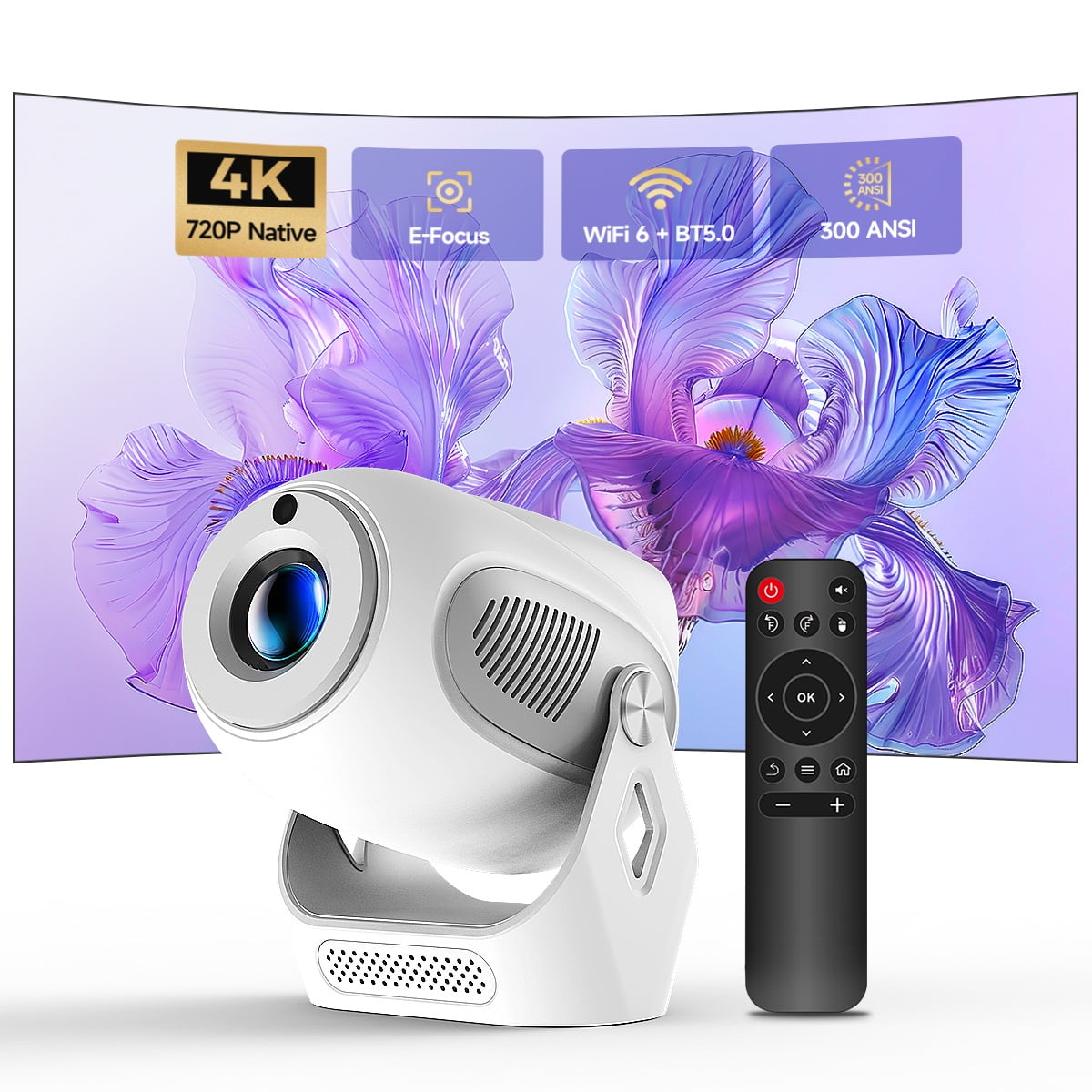 Magcubic HY300X Projector, Mini Projector Support 4K with