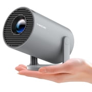 Magcubic Mini Projector 8K 1080P Support with WiFi 6 & BT 5.4 290 ANSI Brightness, Auto Keystone, 180 Degree Rotation, Portable Projector for Home Theater & Outdoor Movies HY300Pro Grey