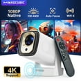 thumbnail image 1 of Magcubic Native 1080P & 4K Support Mini Projector, 330 ANSI, Auto Focus with 5W Speaker, WiFi&Bluetooth, Voice Control, Portable Outdoor & Home Movie Projector HY310, 1 of 10