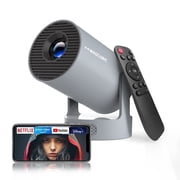 Magcubic Projector 8K&4K 1080P Support, 290 ANSI Mini Projector Smart with 5w Soundbase Speaker for Movie Projection, HY300 Pro+ Grey