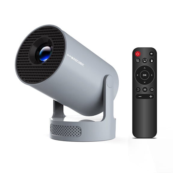 Magcubic 8K Support Projector, Mini Projector with WiFi 6 & BT5.4, 5w Soundbase Speaker, 180°Rotatable Portable for Home & Outdoor Movies HY300Pro+