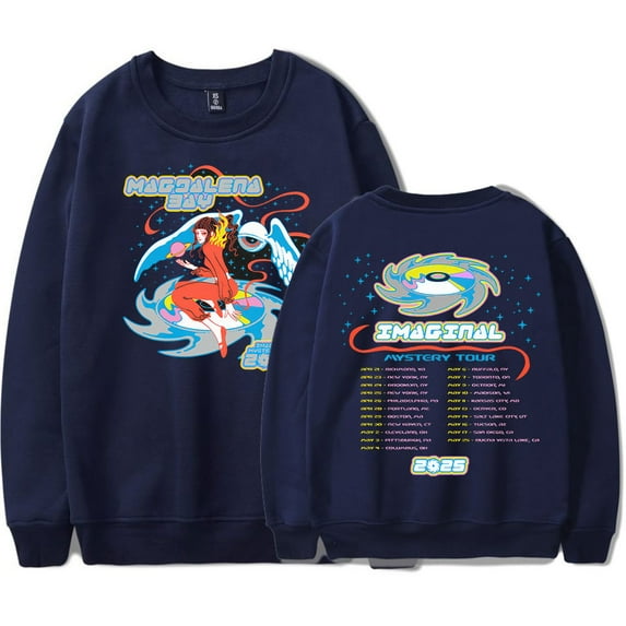 Magdalena Bay 2025 Tour Sweatshirt O-Neck Long Sleeve Fashion Pullovers New Fashion Streetwear