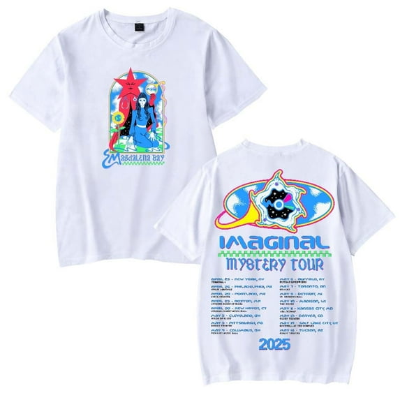 Magdalena Bay Imaginal Mystery Tour 2025 Merch T-Shirt Women Men Summer Casual Fashion O-neck Short Sleeve Tee