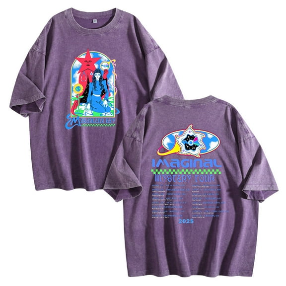 Magdalena Bay Imaginal Mystery Tour 2025 Washed Cotton Tshirt Hip Hop Short Sleeve