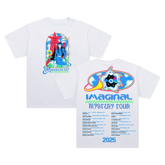 Magdalena Bay Imaginal Mystery Tour T-shirt Crewneck Short Sleeve Cotton Tee Men Women Streetwear Tops