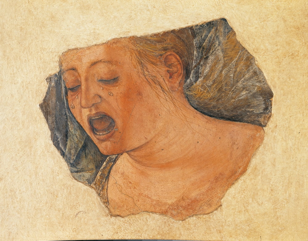 Magdalene (Weeping Woman) Canvas Art - (36 x 24)
