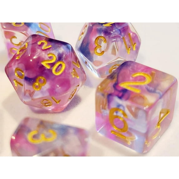 Mage Storm DnD Dice Set | Dungeons and Dragons | 7 Dice RPG Polyhedral Set