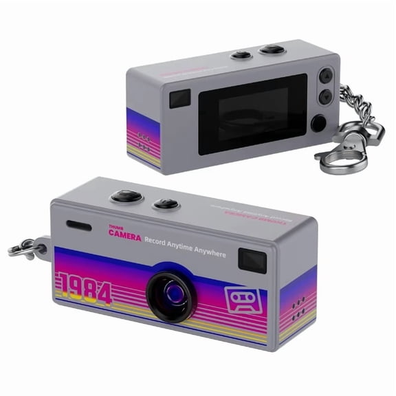 MageCam Ultra-Mini Keychain Camera: 1080P HD Wearable Action Cam with 0.96" LCD, 130 ° Wide Angle & Micro SD Support - Perfect Pocket Video Recorder for Students