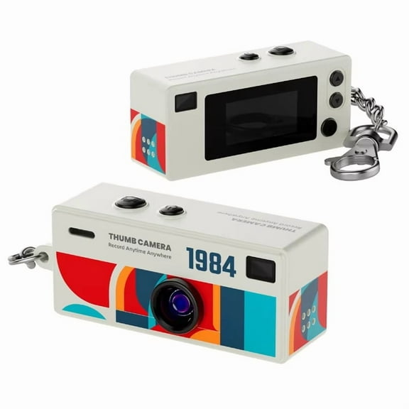 MageCam Ultra-Mini Keychain Camera: 1080P HD Wearable Action Cam with 0.96" LCD, 130 ° Wide Angle & Micro SD Support - Perfect Pocket Video Recorder for Students