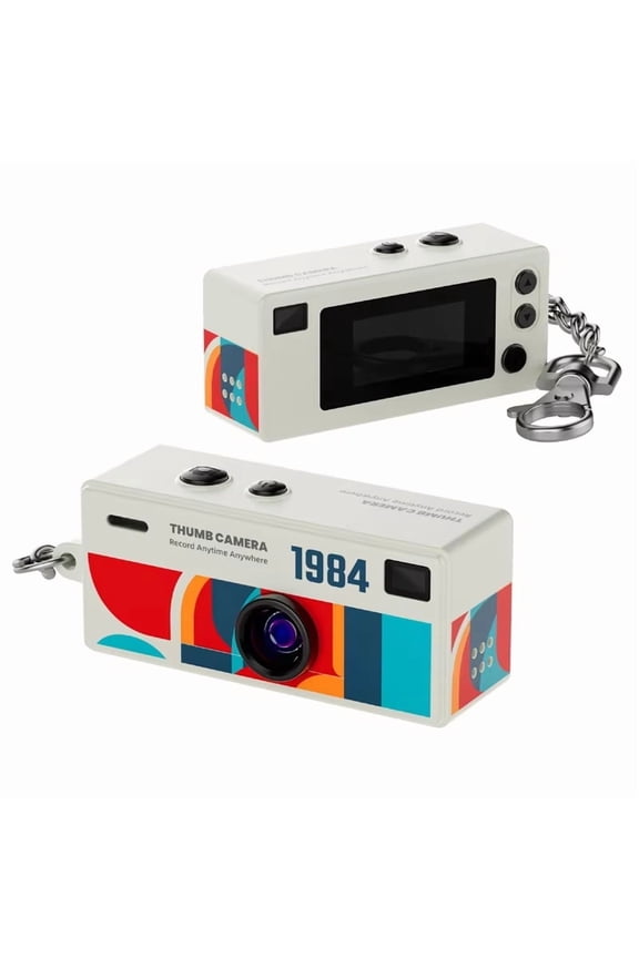 MageCam Ultra-Mini Keychain Camera: 1080P HD Wearable Action Cam with 0.96" LCD, 130 ° Wide Angle & Micro SD Support - Perfect Pocket Video Recorder for Students