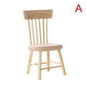 MageCrux 1/12 Miniature Dollhouse Furniture Wooden Dining Table Chair Simulation Toy