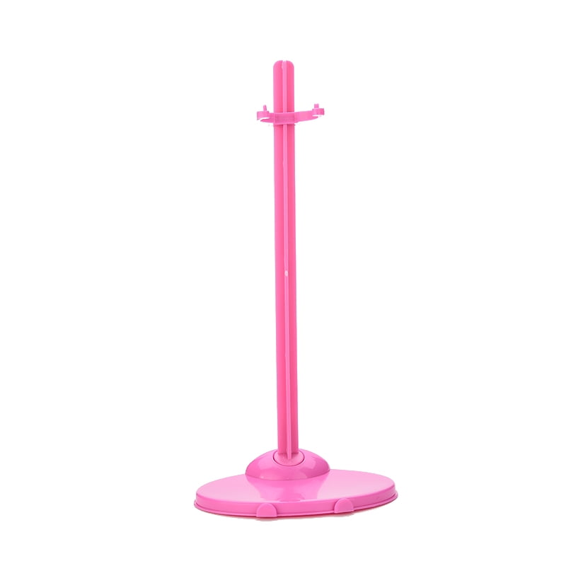 MageCrux 1 X Plastic Pink Hangers Stand for Barbie Doll Dress Clothes