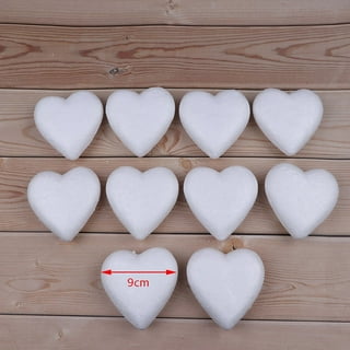 White Foam Heart Shape 2 Inch Thick Foam Heart Large Heart Shape Small Heart  Shape DIY Heart Shape Floating Foam Heart Shape 