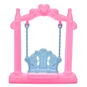 MageCrux 1PC Swing For Dolls Swing Plastic Doll Accessories Kid Toy Doll’s Backyard Furniture