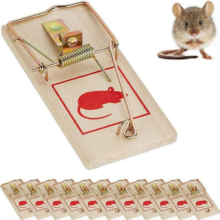 Wooden Mouse Trap, Classic Mouse Rat Catch Trap, Reusable Rat Trap
