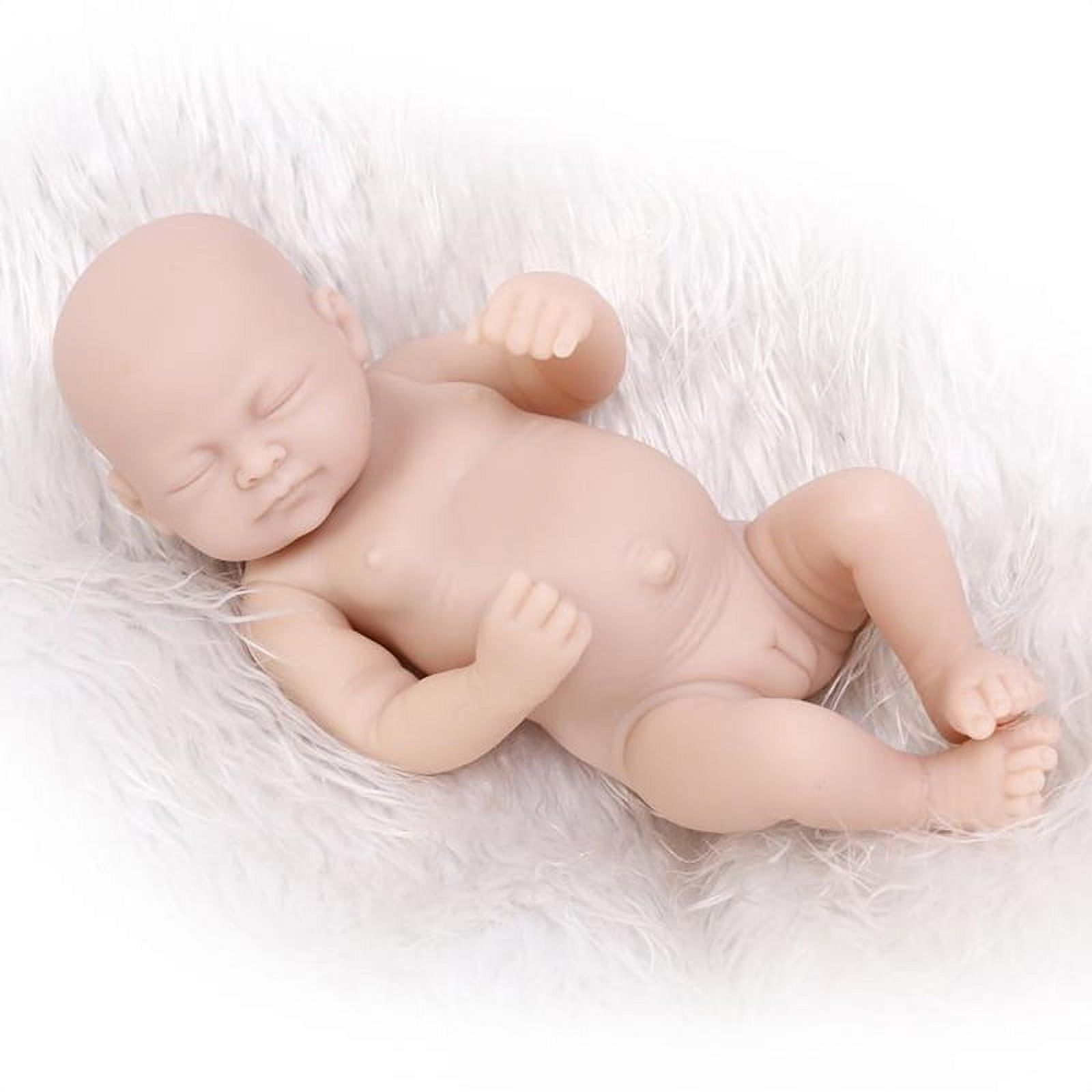 Mini Bebe Reborn Kit Wee Paciencia 9 Inches Reborn Baby Vinyl Doll Kit  Unpainted Doll Parts Diy Blank Reborn Doll Kit