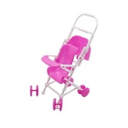 MageCrux Cartoon Assembly Baby Stroller Trolley Nursery Furniture Toy for Dollhouse Decor