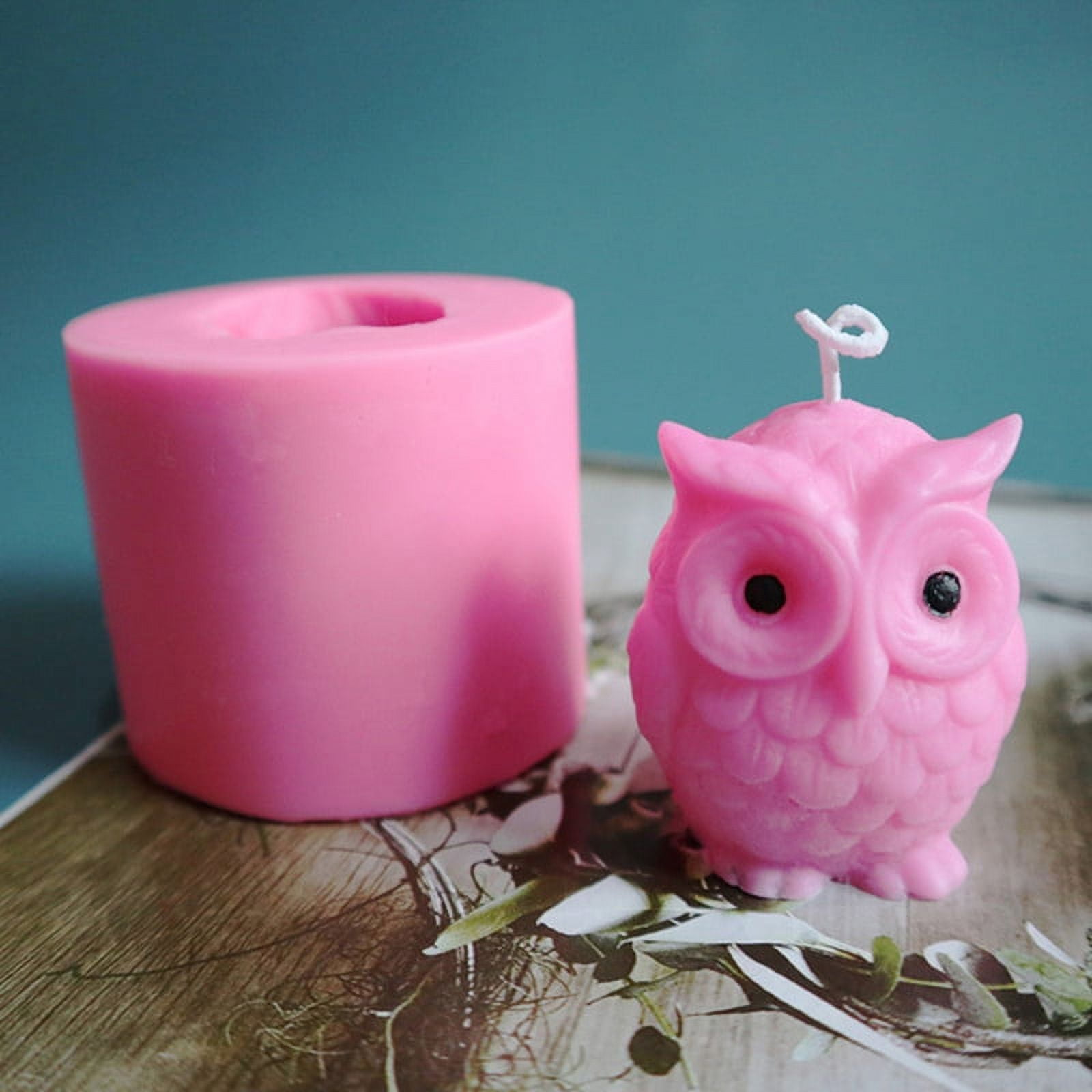 MageCrux Owl Candle Silicone Mold For Candle Making Diy Handmade Molds Plaster Wax Mould