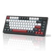 MageGee 75% Mechanical Gaming Keyboard, Compact Blue Backlit Wired Gaming Keyboards EVA Foam, Knob Control