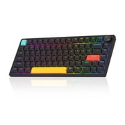 MageGee 82% Compact RGB Backlit Gaming Keyboard with Red Switch , BT5.0/2.4GHz/USB-C Ultra-Thin Design RGB Backlit Office Keyboard, 8000mAh Battery