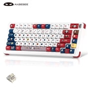MageGee AIR75 Doggy UK Layout Tri-Mode Mechanical Gaming Keyboard, RGB Backlit, Hot Swappable