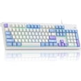 thumbnail image 1 of MageGee Creamy Keyboard,K2 Keyboard Wired Rbg Backlit 104 Keys Waterproof Ergonomic Keyboards,PC for PC/Laptop/Mac, 1 of 7
