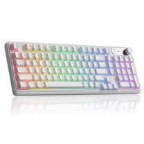 MageGee GK960 Wireless Gaming Keyboard, RGB Tri-Mode Wired/BT/2.4G , 4000mAh Battery, Knob Control