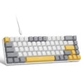 thumbnail image 1 of MageGee LED Backlit Compact TKL Wired Mechanical Keyboard, White/Gray, 1 of 1