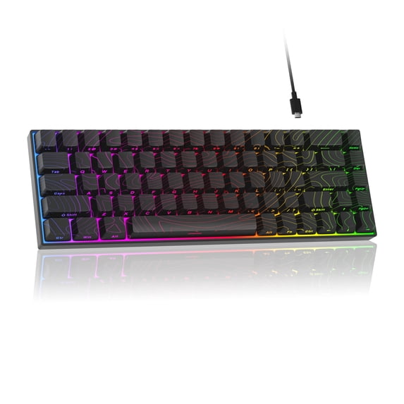 MageGee MK-BOX 60 Percent Mechanical Gaming Keyboard, 68-Key Wired USB ...