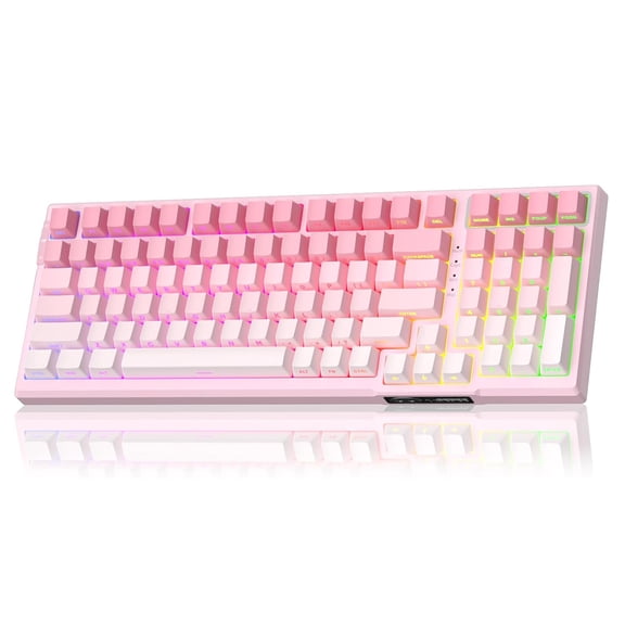 MageGee Mechanical Gaming Keyboard, 104-Key RGB Backlit, N-Key Rollover, Multimedia Shortcuts, 45±10gf Operating Force, Wired Keyboard for PC/Laptop/Win/Mac