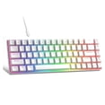 thumbnail image 1 of MageGee Portable 60% Mechanical Gaming Keyboard, MK-Box LED Backlit Compact 68 Keys Mini Wired Office Keyboard with Red Switch for Windows Laptop PC Mac - Black/Grey, 1 of 9