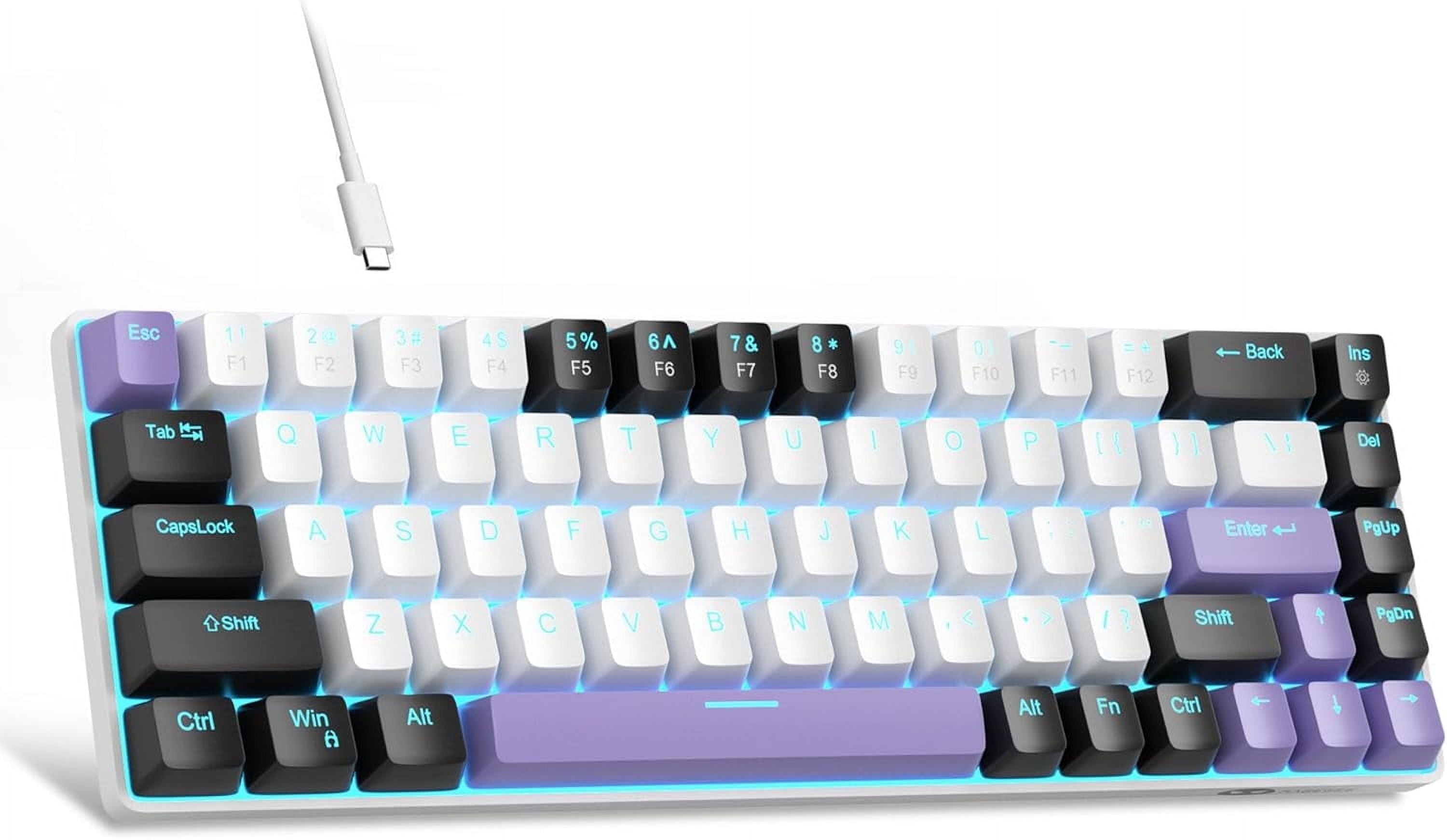 MageGee Portable 60% Mechanical Gaming Keyboard, Mk-Box LED Backlit ...