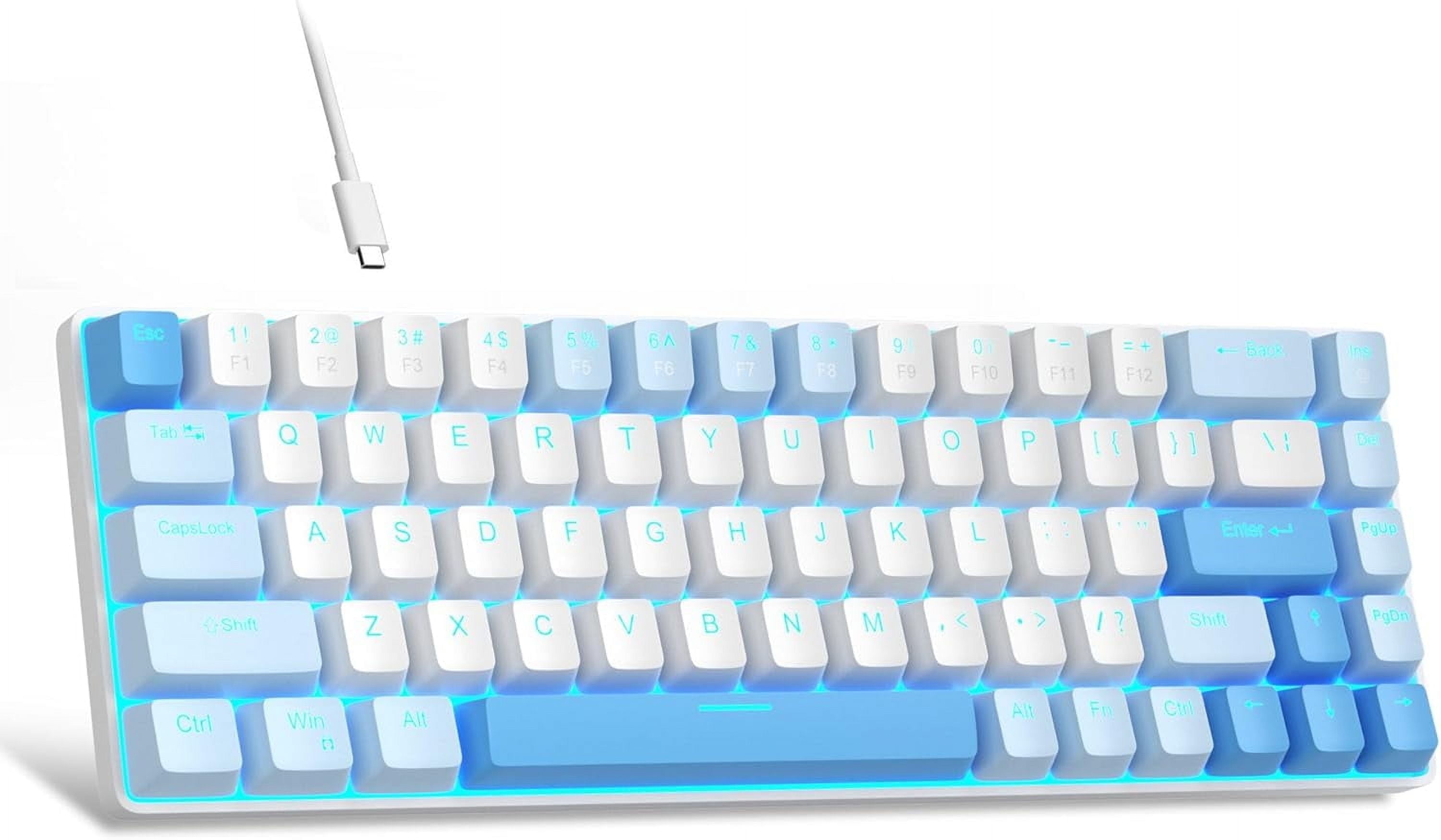 MageGee Portable 60% Mechanical Gaming Keyboard, Mk-Box LED Backlit ...