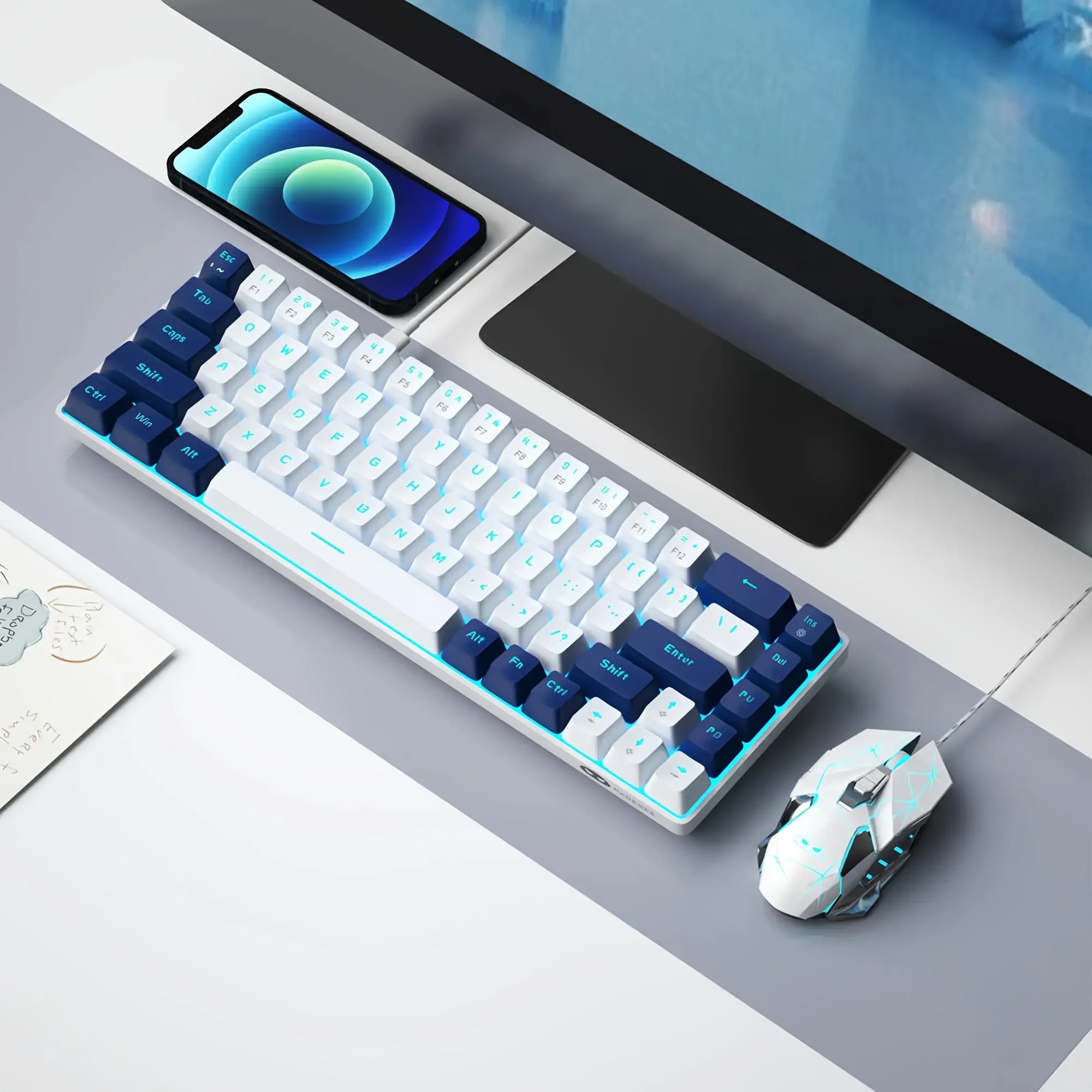 MageGee Portable 60 Mechanical Gaming keyboard, MKBox LEDbacklit