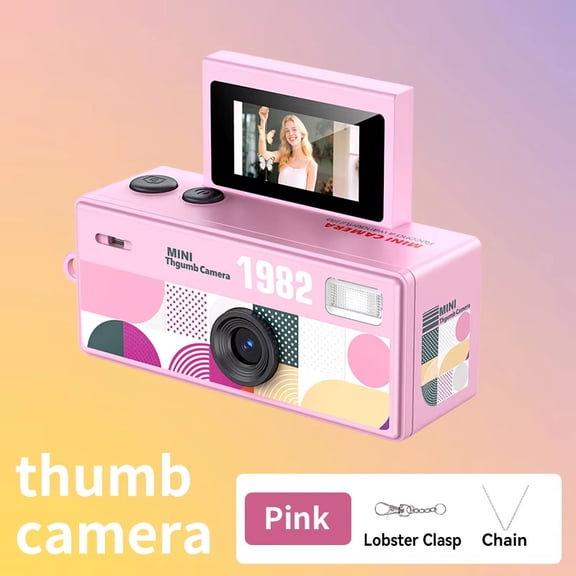 Magecam Keychain Camera, 0.96 Inch Flip Screen, 720P Retro CCD Mini Digital Camera, Ultra-Compact Camcorder, TF Card Not Included