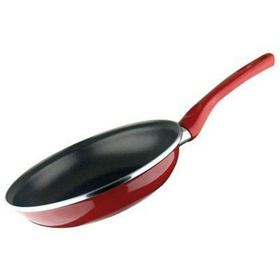 Magefesa Porcelain Steel Frying Pan - Durable Nonstick Cookware-Color:Red,Size:9"