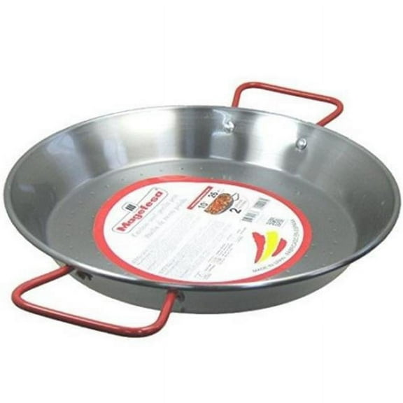 Magefesa 10 in. Carbon on Steel Paella Pan - 2 Servings