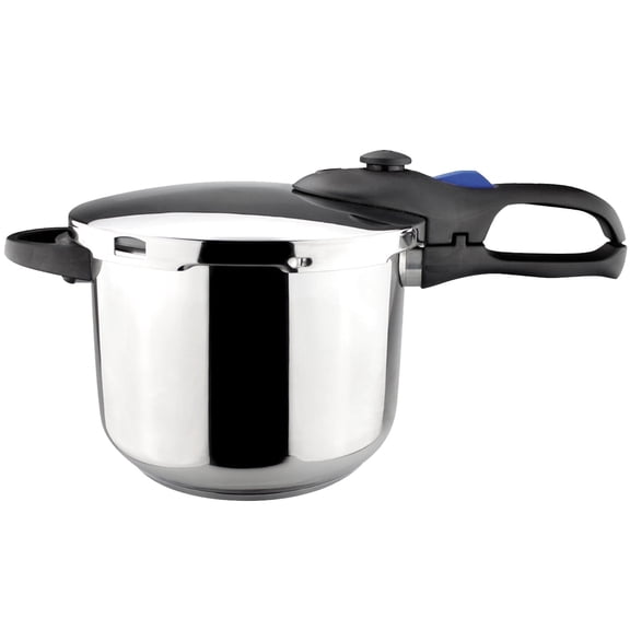Magefesa Favorit 6.3-Quart Stainless Steel Stovetop Pressure Cooker, Thermoresistant, Induction & All-Stove Compatible