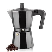 Magefesa Kenia Noir 9-Cup Stovetop Espresso Maker, Aluminum Moka Pot