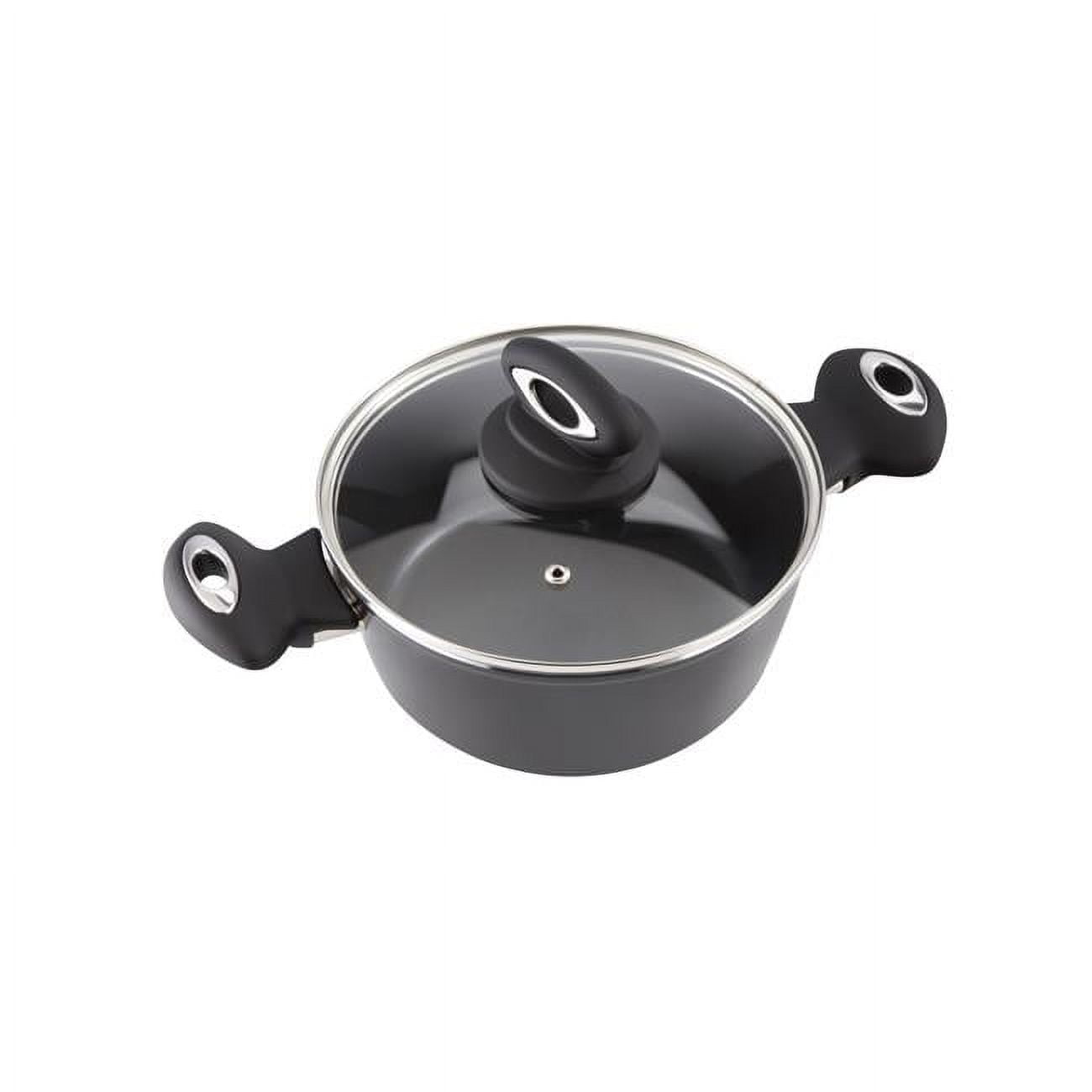 LIFERUN Dutch Oven Pot with Lid, 9.7 Quart Cast Iron Dutch Oven, with Lid Lifter Handle & Stand and Dual Function Lid Griddle for Home Cooking BBQ