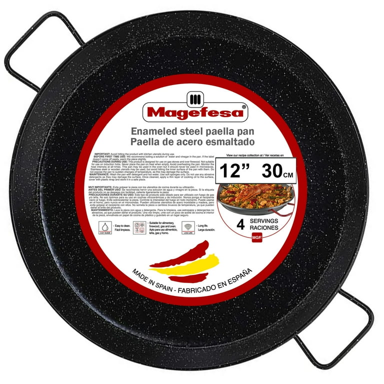 Magefesa Pizza and Paella 12 in. Enamelled on Steel Pan Walmart