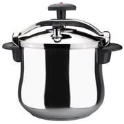 Magefesa Star Belly 10.6-Quart Stainless Steel Pressure Cooker, Works on All Stovetops, 3 Safety Systems