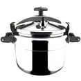 thumbnail image 1 of Magefesa Chef 23-Quart Aluminum Pressure Cooker, Stainless Steel Lid, Thermodiffusion Base, 3 Safety Systems, 1 of 7