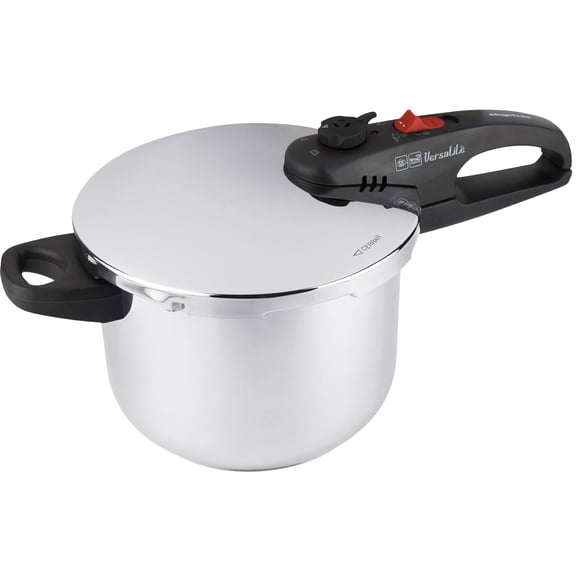 Magefesa Versatile 6.3 Qt Stainless Steel Pressure Cooker, 5 Safety Systems