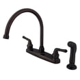 thumbnail image 1 of Kingston Brass FB795SP 8-inch Centerset Kitchen Faucet, Oil Rubbed Bronze, 1 of 3
