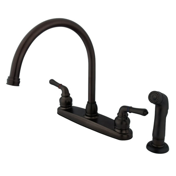 Kingston Brass FB795SP 8-inch Centerset Kitchen Faucet, Oil Rubbed Bronze