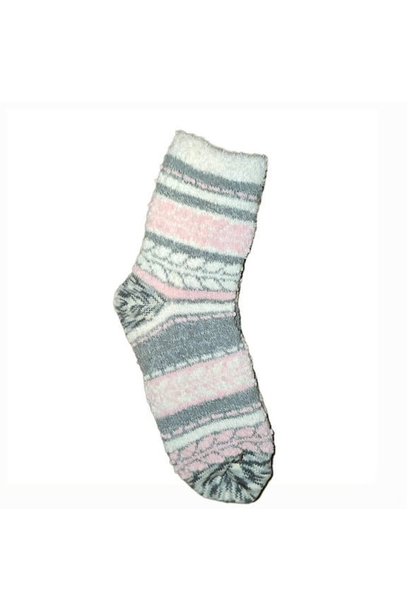 Magellan Outdoors Ladies Fuzzy Slipper Lodge Socks - Shoe Size 4-10