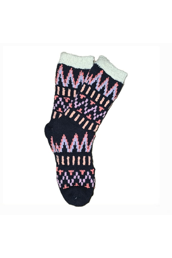 Magellan Outdoors Ladies Fuzzy Slipper Lodge Socks - Shoe Size 4-10