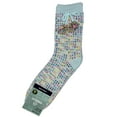 thumbnail image 1 of Magellan Outdoors Lodge Socks Aloe Infused Soothing Spa Socks for Women and Men (Aqua Pom Poms, Medium), 1 of 3
